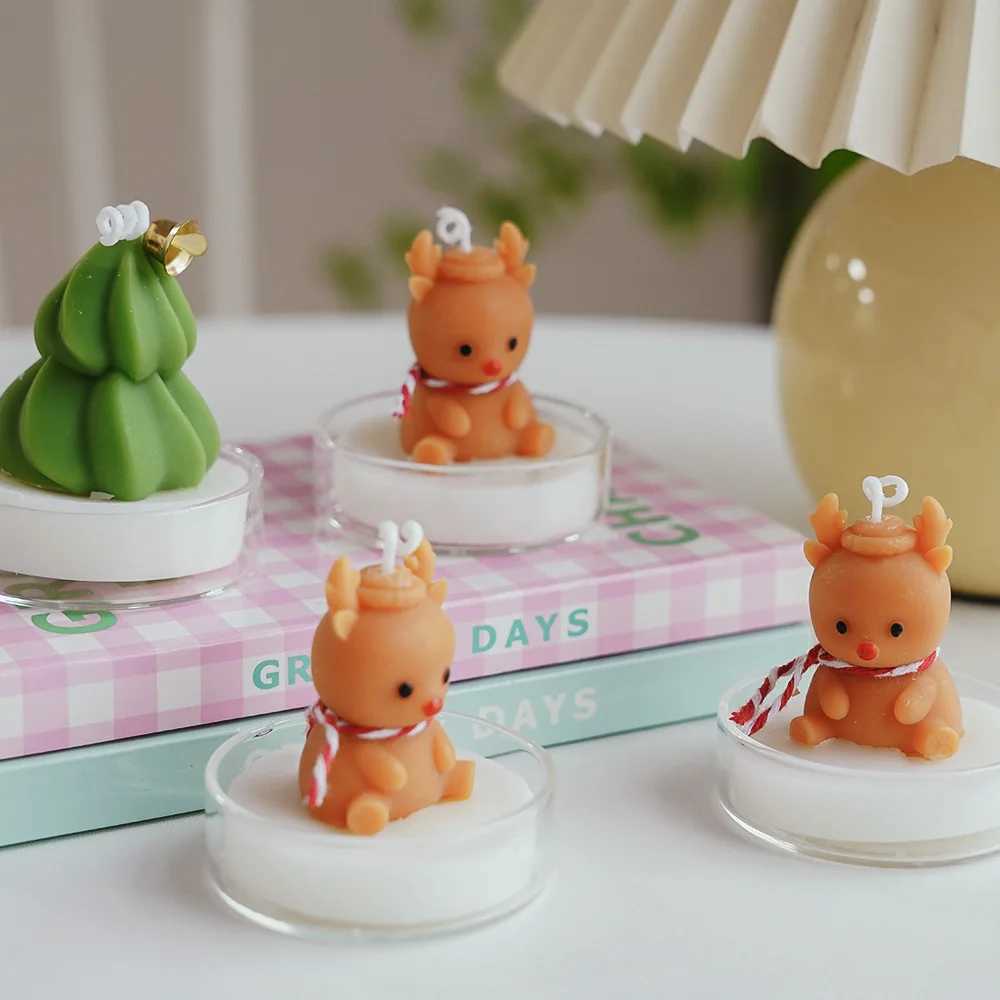 Christmas Trees Aromatic for Table Decoration and Accessories Xmas Guest Gift Tealight Candles S25109 S260204