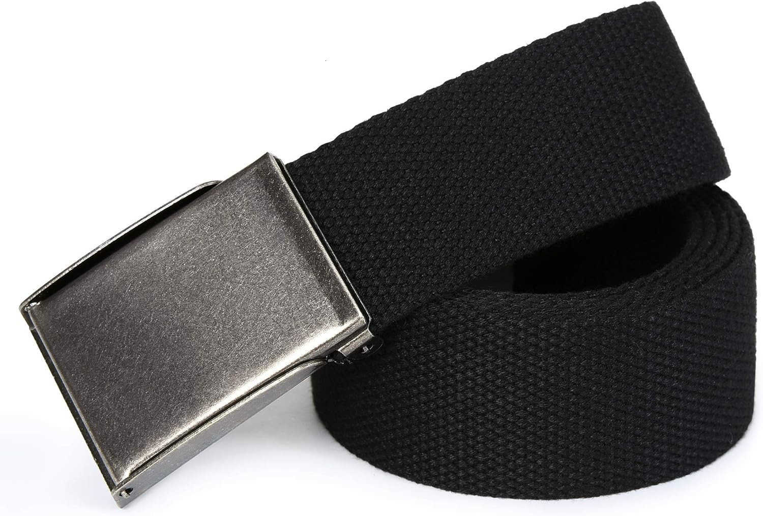 High Life Canvas Web Belt Cut to Fit Up to 52 FlipTop Matte Silver Nickel 12 Colors W251009