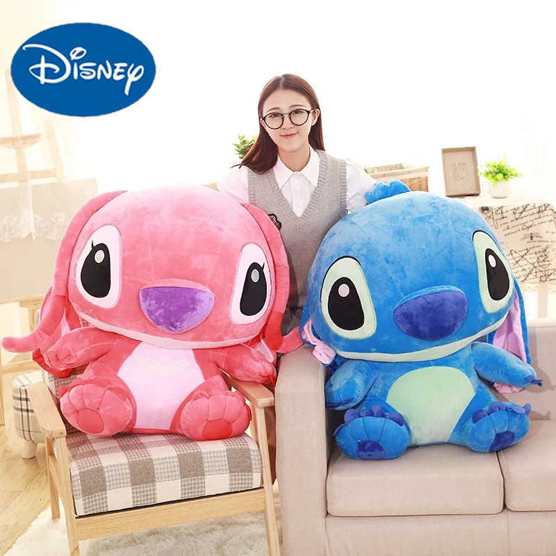 Disney Big Size Lilo Stitch Plush Toy Kawaii Soft Blue Pink Elf Lilo Stitch Stuffed Doll Anime Movie Xmas Gift H251009