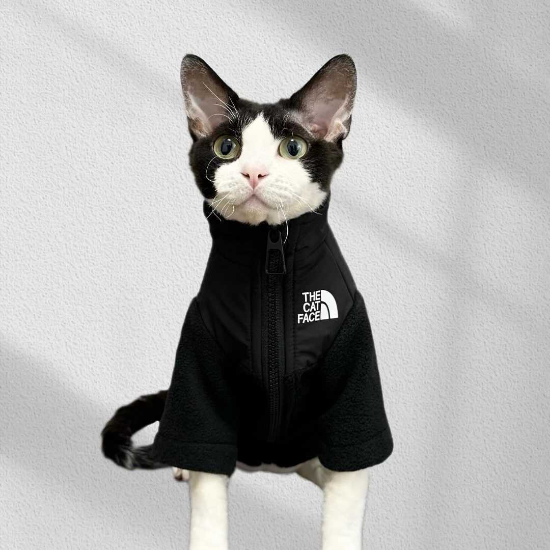 Fashion Handmade Sphynx Cat Clothes Soft Kitten Cat Jacket Luxury Warm Costumes For Sphinx Devon Cat ropa para gato C251009