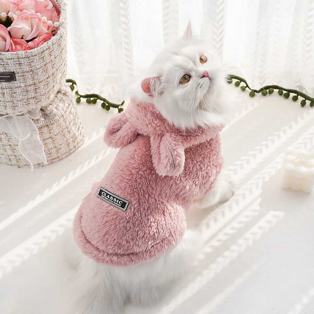 Pet Dog Clothing AutumnWinter New Hoodies Cat Dog Clothing Cat Clothing Warm and Soft Skin friendly Soft Skin friendly C251009