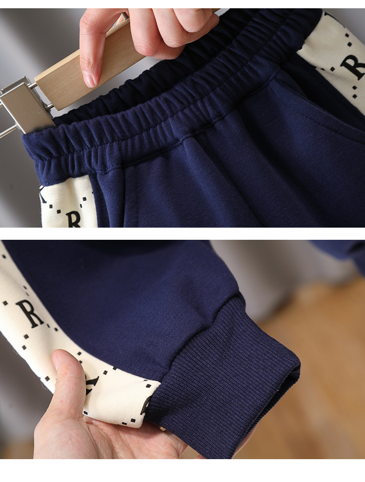 Premium 2025 Kids Tracksuit Set, Stylish Boys & Girls Spring/Autumn Two-Piece Outfit, Luxury Children's Sportswear