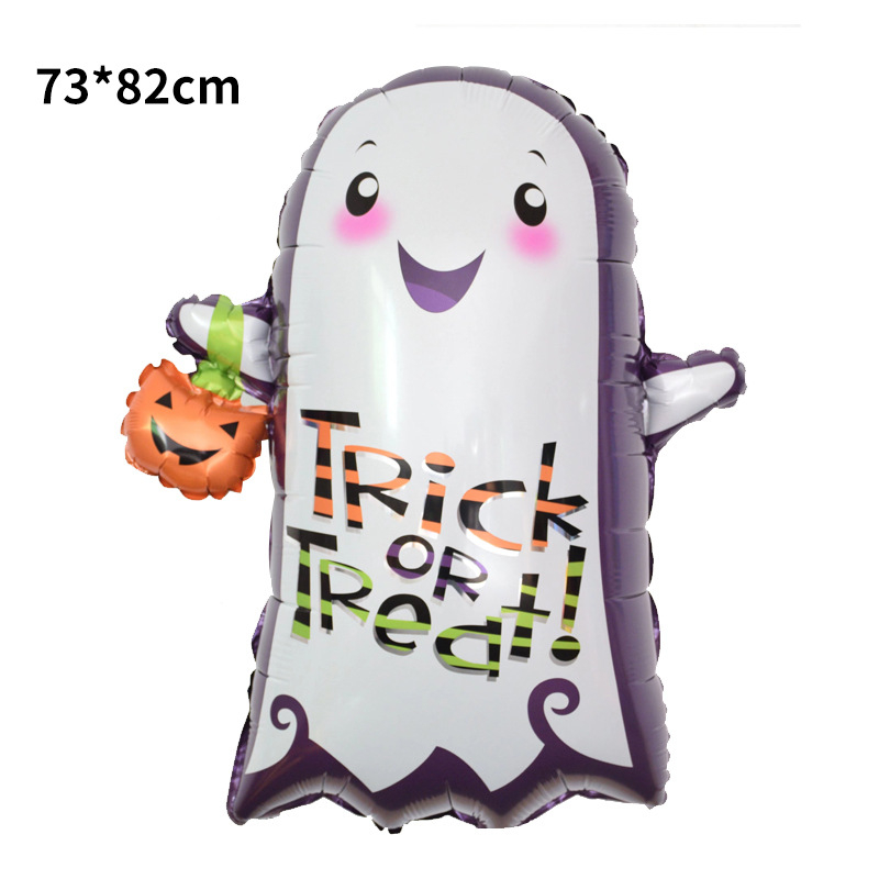 Free Shipping hot sales Halloween Balloon Decoration Aluminum Film Balloon Halloween Theme Party Decoration Alien Cartoon Balloon