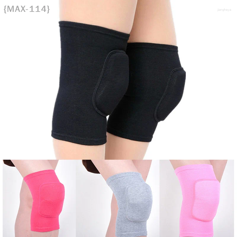 Knee Pads {MAX-114} Sports Compression Elastic Protector Thickened Sponge Brace Support For Dancing Workout Training Yoga