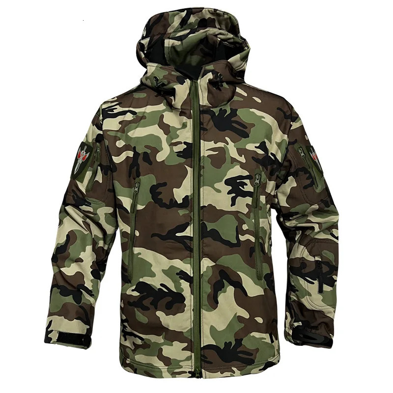 Mens Outdoor Tactical Jacket Waterproof Military Camouflage M65 Windproof Cold Weather Coat Army Windbreaker Durable Winter Park 251014 - view 4