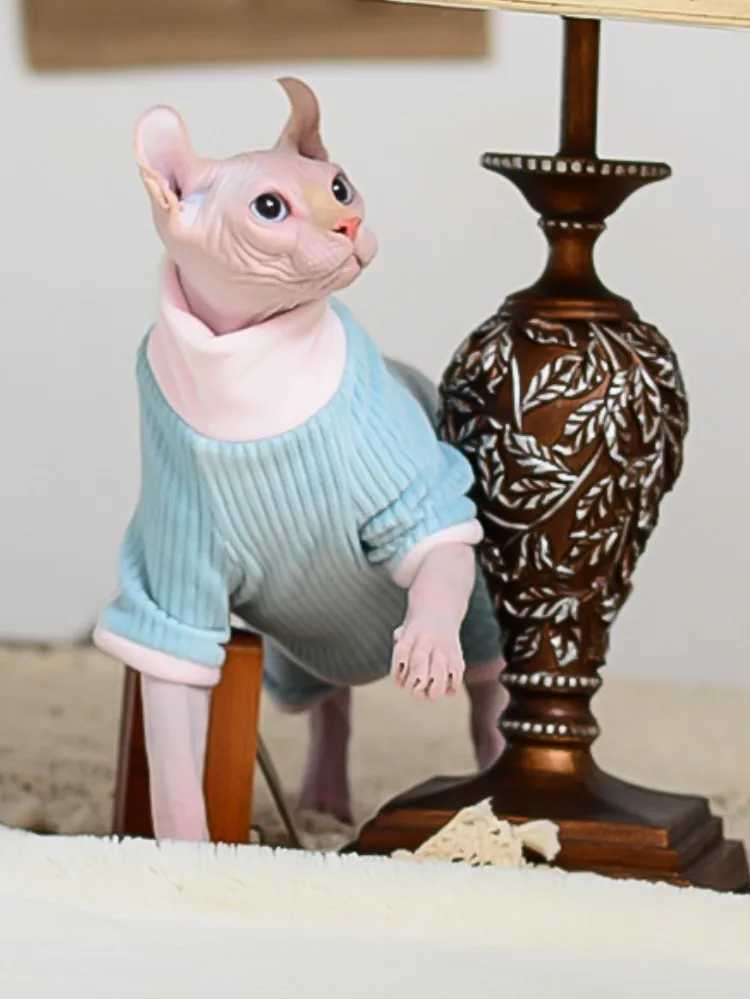 Cat Clothes Winter Warm Soft Cats Cotton Hoodies Jumper Sphynx Cat Costumes Pullover Sphinx Kitten Clothes Cat Supplies For Cats C251009