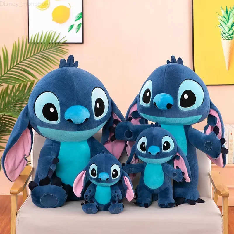 Disney 3580CM Lilo Stitch Doll Cartoon Angel Plush Toy Cute Anime Soft Stuffed Kawaii Companion Childrens Birthday Gift H251009