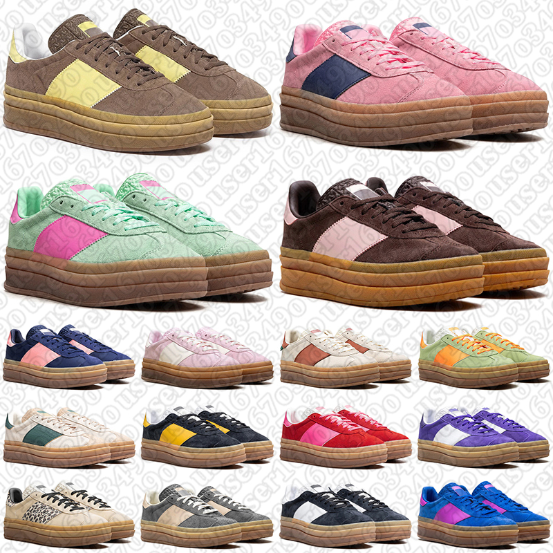 casual shoes designer women vintage sneakers pink black brown red blue womens outdoor sports trainers gazelleshoes gazellesneaker platform shoe