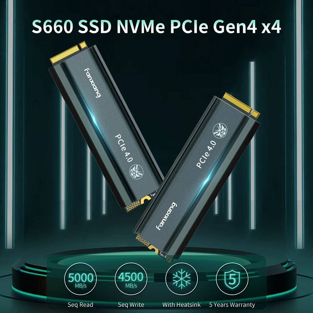 Fanxiang 500GB 1TB 2TB 5000MBs M2 NVMe PCIe40x4 SSD Internal Solid State Drive For PS5 PC EU US Local Delivery S660 - view 3
