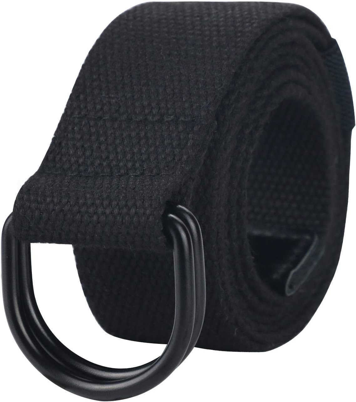Black Belt MenMilitary Canvas Web Belts for Men DoubLE D Ring W251009