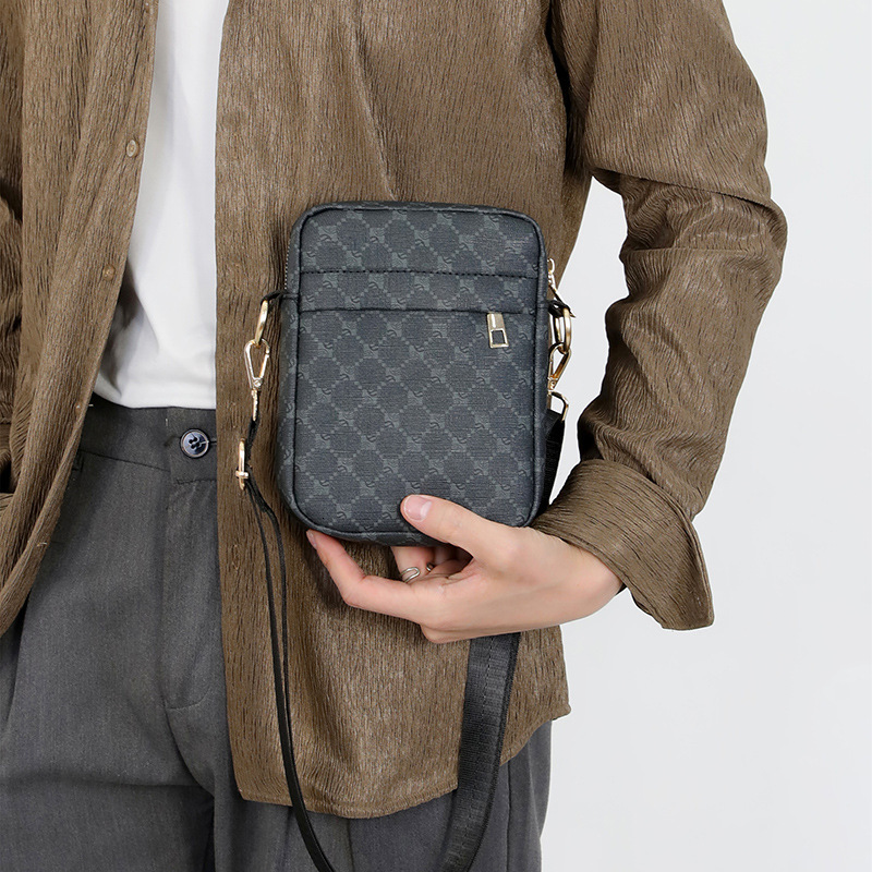 Luxury Bag Cross-border Trendy Men's Small Crossbody Bag Portable Mini Printed Casual Shoulder Bag Lightweight Storage Bag Designer Bag Outdoor C