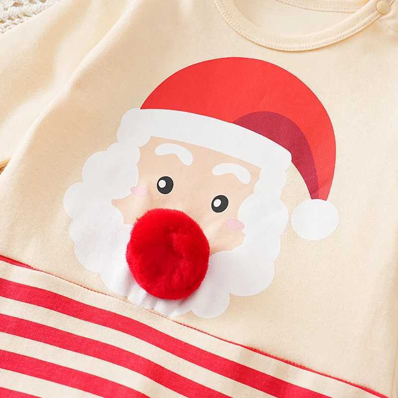 Christmas 100 Cotton Baby Onesie Long Sleeve 018 Months Newborn Knitted Father Christmas Coppernose Lovely FestivalRomper new C251009