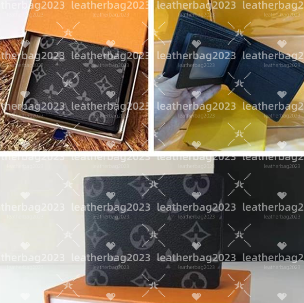 High quality Designers Luxury Genuine Leather Wallets cardholder France Paris plaid style luxurys mens wallet designers women wallet leatherbag2023