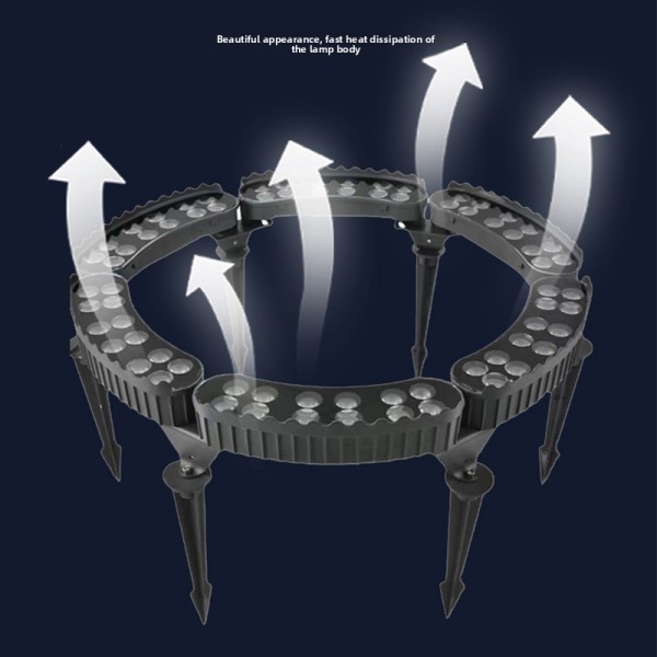 Adjustable Circular Tree - Hugging LED Landscape Light Set, for Garden and Outdoor Decoration