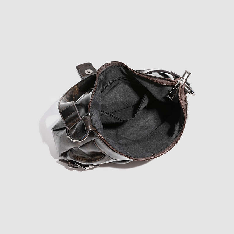 for Women 2025 Autumn Winter Melard Style Underarm Korean Niche Design Y2K Punk Motorcycle Shoulder Bag