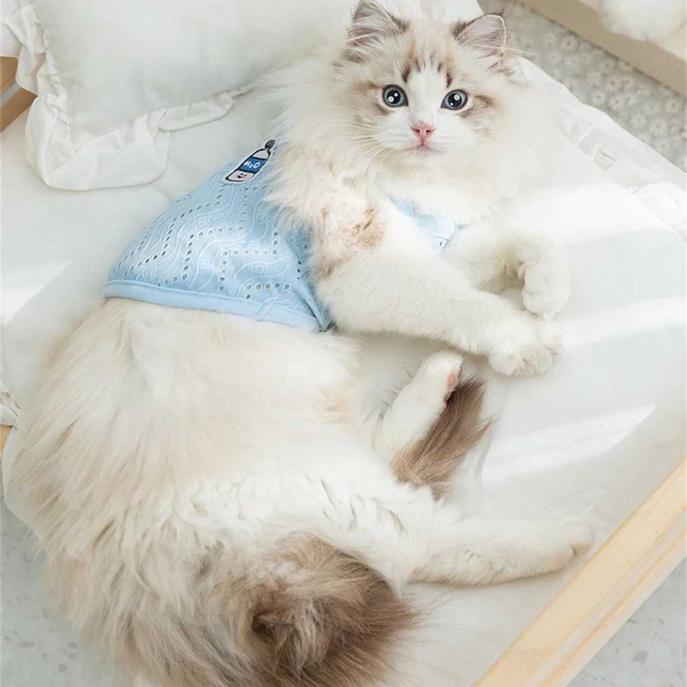 Cat Puppy Hollow Out Camisole Vest Summer Breathable Pet Clothes for Small Dogs Cats Kitten Clothing Outfit C251009