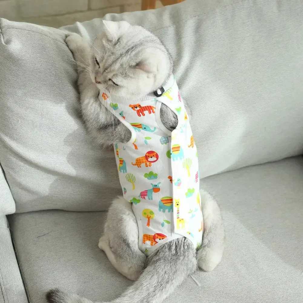 Pet Surgery Recovery Suit Comfortable Pet Postpartum Clothes Professional Pet Cat Surgery Shirt C251009
