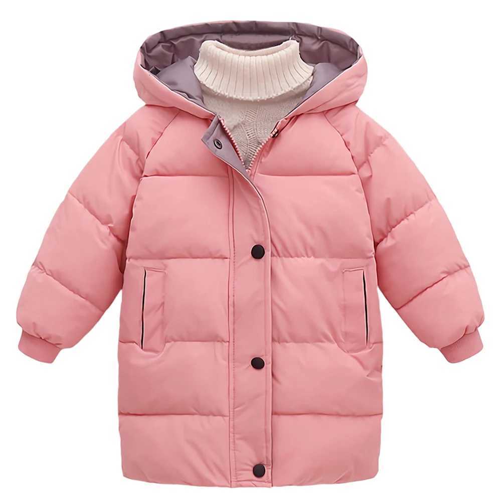Boys Girls Down Cotton Coat Hooded Kids Padded Puffer Jackets Casual Winter Outerwear Warm Thick Childrens Parka Overcoat T251009