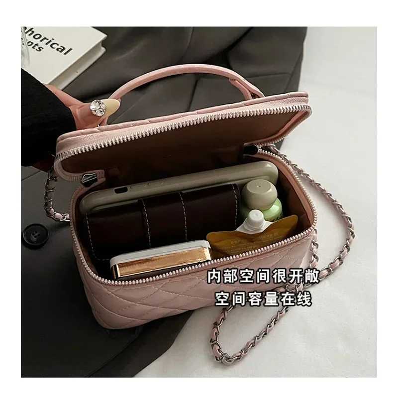 Trendy Diamd Latt Box Tote Handbags and Purses Wen Shoder Crossbody Bags 2024 New Ladies Messenger Bag High Quality1 D251009
