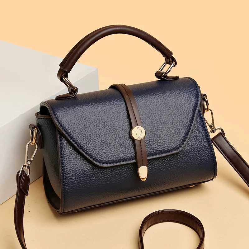 High Quality Leather Handbag Wen Messenger Bag Fi Lady Flap Shoder Crossbody Sac Brand Designer Fem Purse Tote New D251009