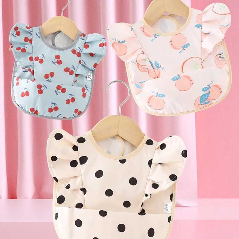 Baby Saliva Towel Waterproof Infant Bibs Kids Feeding Eating Apron Boys Girls Ruffle Towel Toddler Newborn Cartoon Burp ClothsJ251009