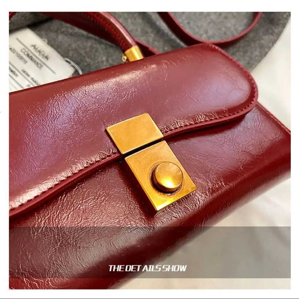 Wens PU Leather Crossbody Bag 2025 New Spring Autumn Solid Color Versatile Fem Square Bag Cmuting Bags D251009