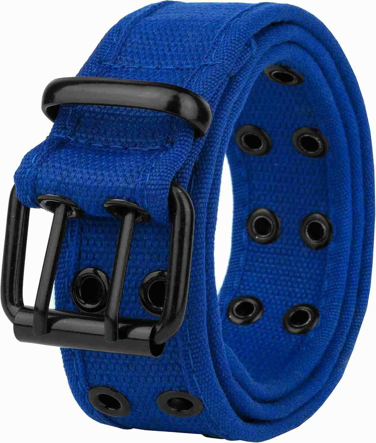 Gelante Canvas Double Grommet Hole Belt 12 Colors W251009