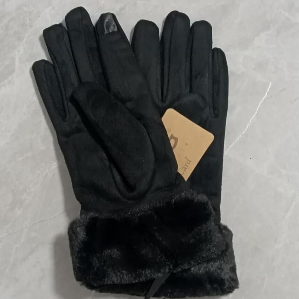 Five Fingers Gloves Knit Solid Color Gloves Designer UGGGlove For Women Autumn Winter Warm Five Fingers Men Casual Outdoor Ski Gloves High Quality