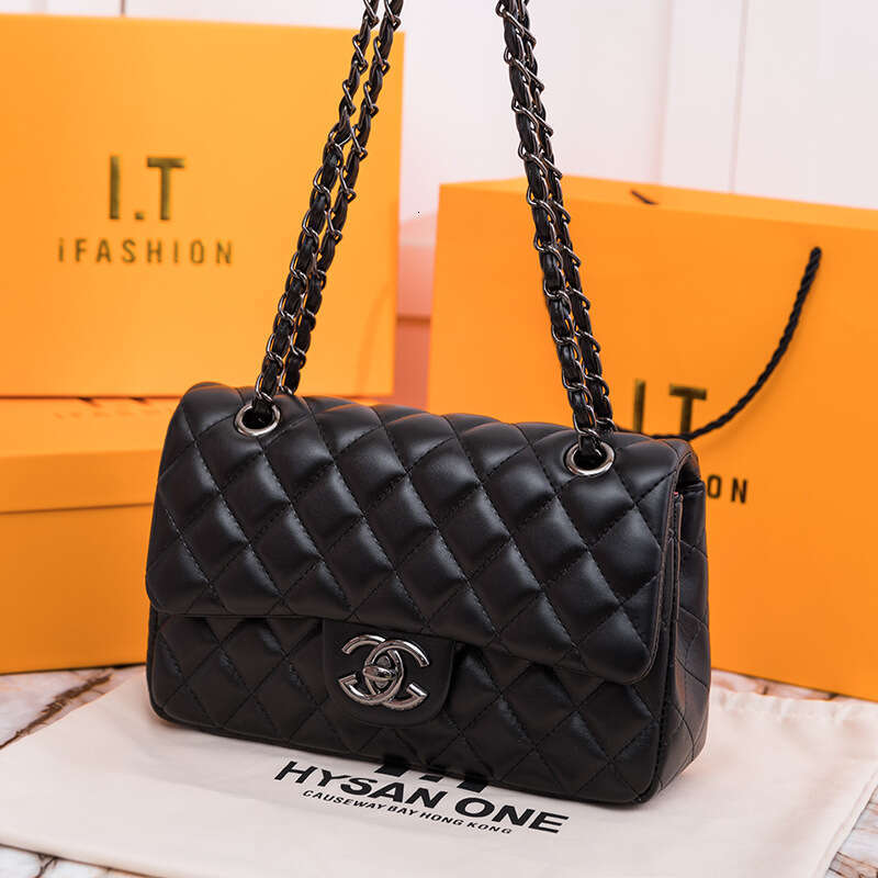 Luxurious Diamond Embellished Genuine Cowhide Wallet by Leading Brand: A Modern Update of Iconic 'CF' Patterned Clutch