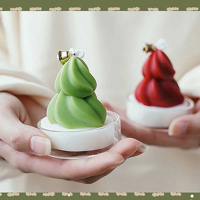 Christmas Trees Aromatic for Table Decoration and Accessories Xmas Guest Gift Tealight Candles S25109 S260204