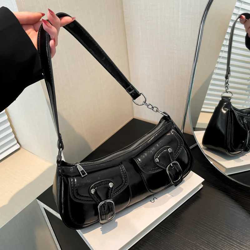 Wens shoder bag fi cmuting armpit bag persality trendy cool scooter bag small senior sense shoder crossbody bag D251009