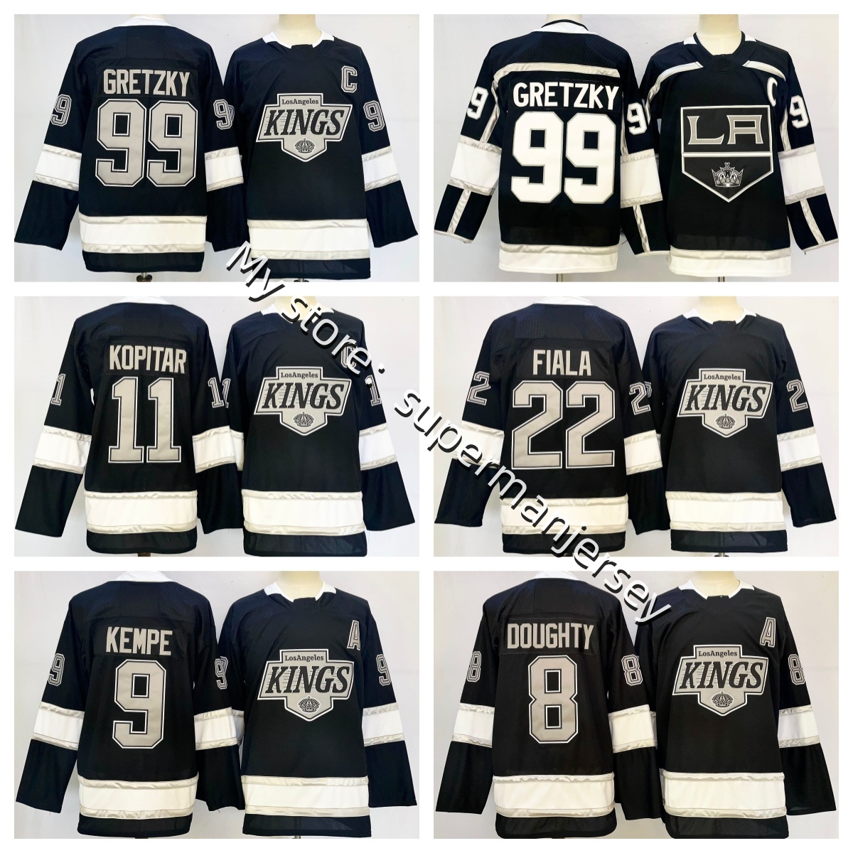 11 Anze Kopitar hockey jersey 22 Kevin Fiala LA KingSS jersey Drew Doughty Adrian Kempe Quinton Byfield Danault Corey Perry Wayne Gretzky Andrei Kuzmenko S-4XL 2025