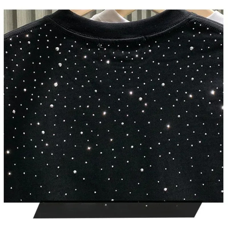 Mens Tshirt Diamond Printed Half Sleeve Fashion Round Neck Casual Summer Highend Men Tops T Shirts 251009
