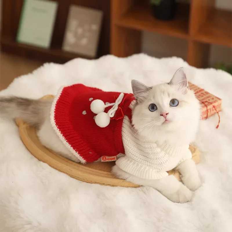 HOOPET Cat Clothes Cat Muppet Autumn and Winter Devon Christmass Sweater Pet Winter Kitten Warm Winter Antishedding C251009