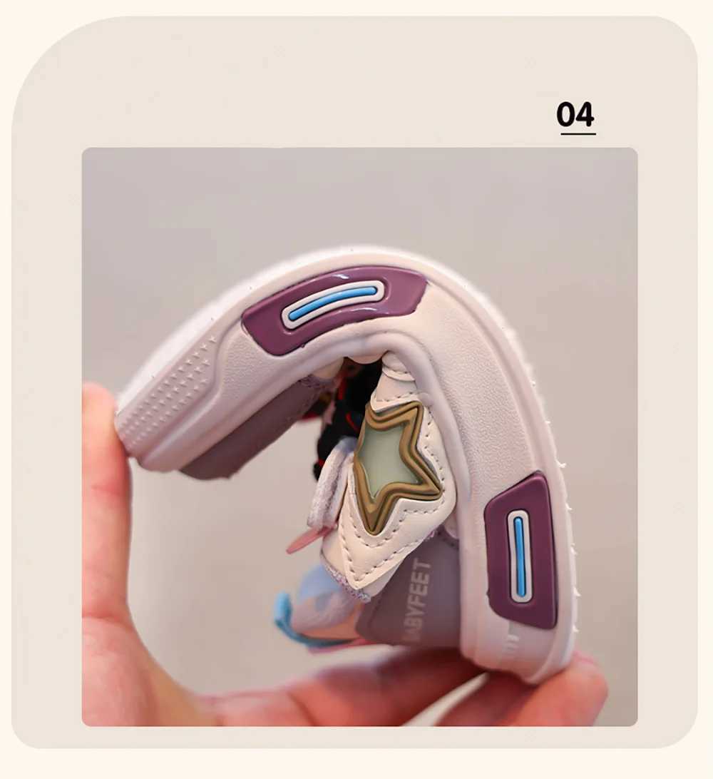 PU Leather Sport Shoes For Children 2025 Trend Fashion Teenager Girls Sneakers Antislippery Kids Tennis Shoes Running Shoes J251027