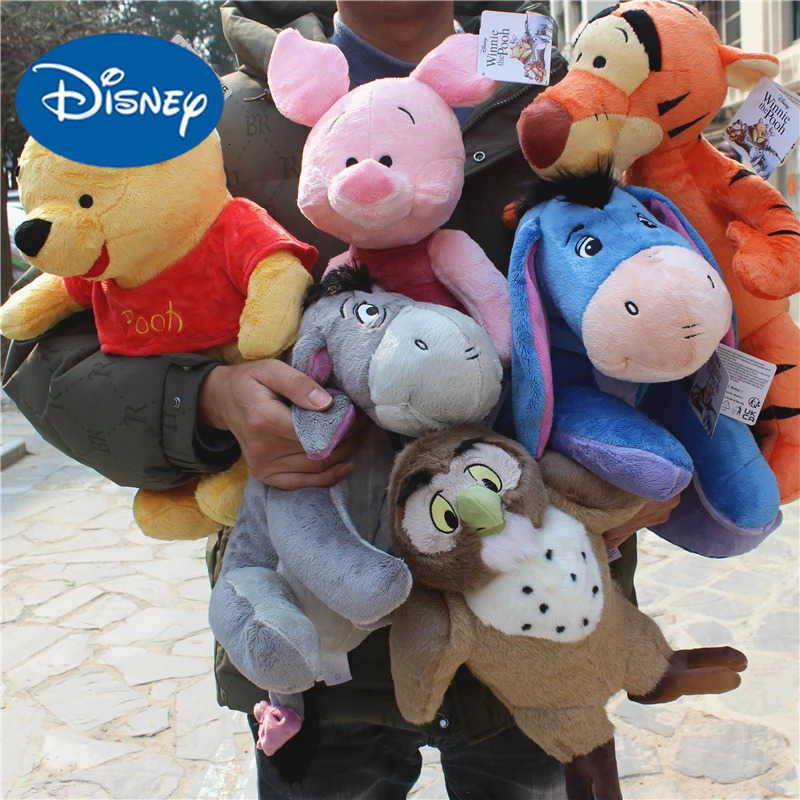 Disney 1piece winnie the pooh bear and tigger Eeyore donkey Piglet pig Pooh Bear stuffed gift toys boys girls brithday gift H251009