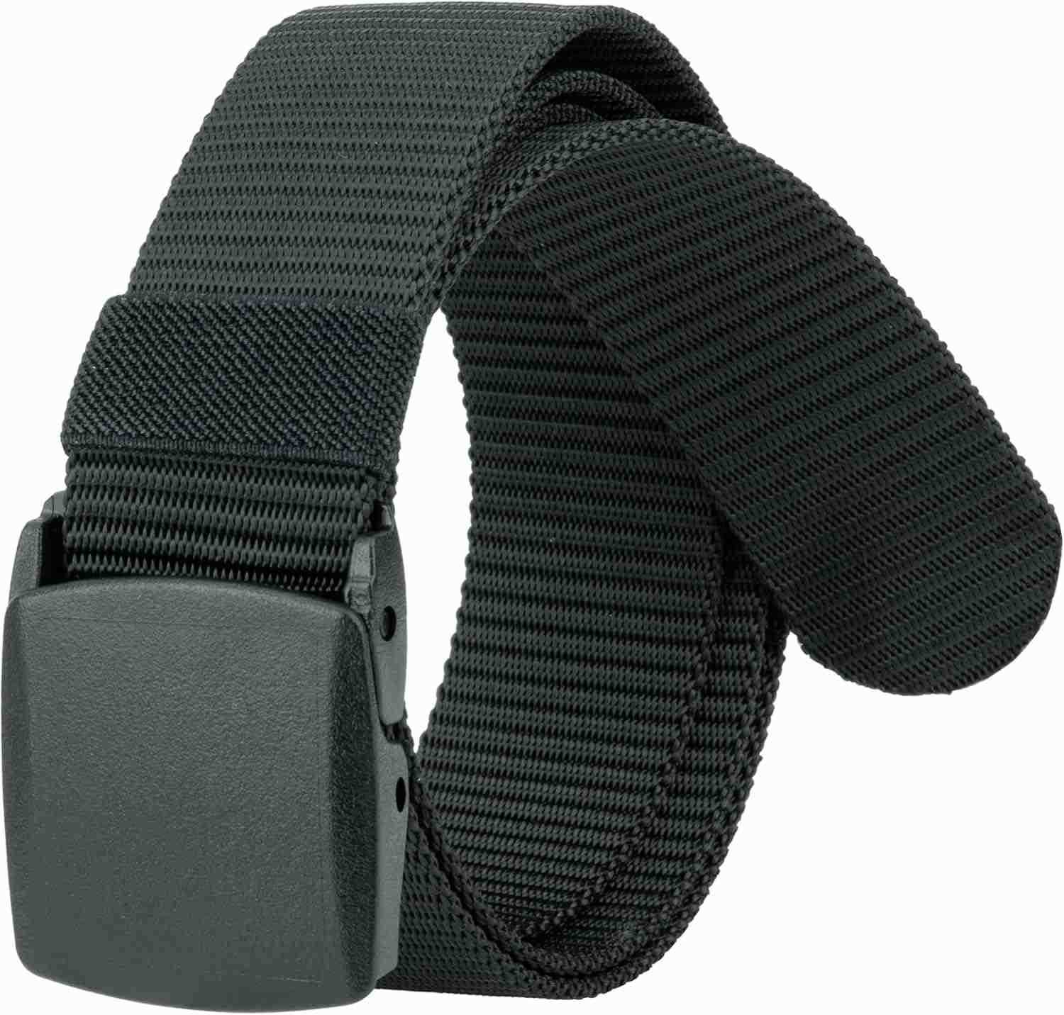 Tactical Nylon Belts for Men Work Belt AdjustabLE Slide Plastic Web Canvas Belt for Outdoor Airport friendly W251009