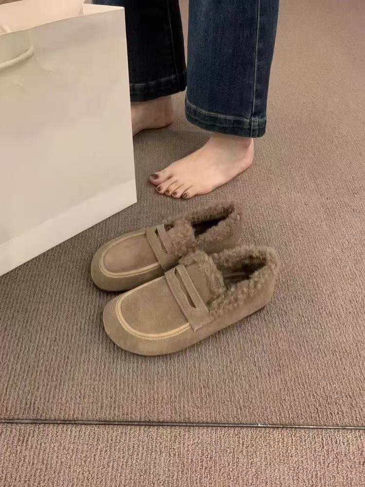 Winter Outdoor Cotton Casual Fashionable Warm Boots Comfortable and Non-slip Womens Home Slippers XW6.5