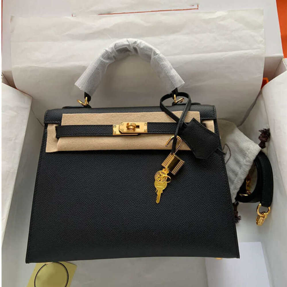 Evening Bags 10A mirror quality women purse Designer bag Gold Sier metal Handmade Epsom calfskin Handbag classic fashion togo leather Crossbody Bag clutch Tote