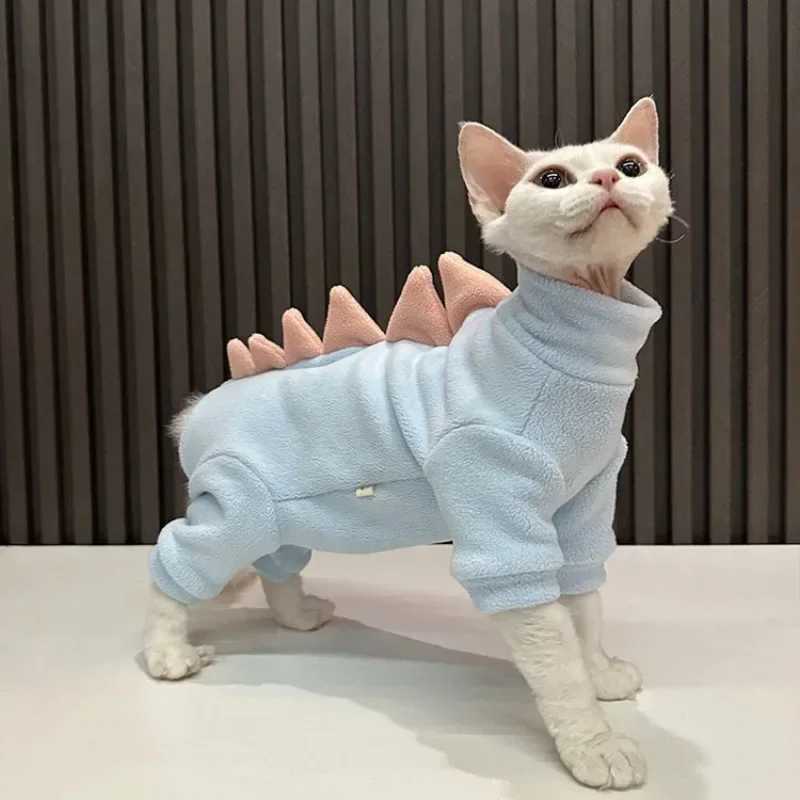 Autumn and Winter New Hairless Cat Dinosaur Clothes Autumn German Clothes Cat Four legged Clothes Personalized Trendy Style C251009