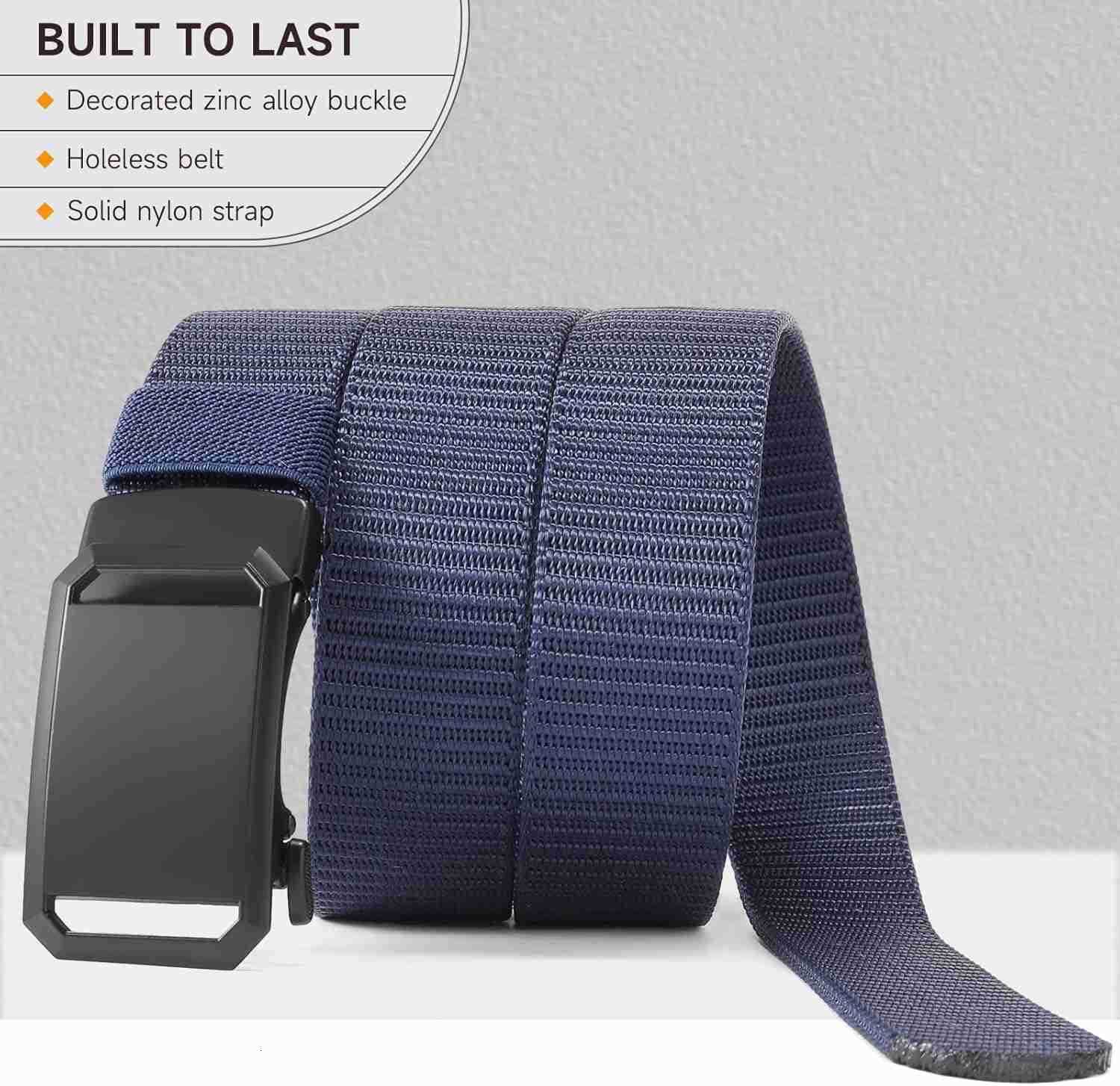 Ratchet Belts for Men Mens Belt 1 38 Nylon Web Belt with Automatic Slide W251009