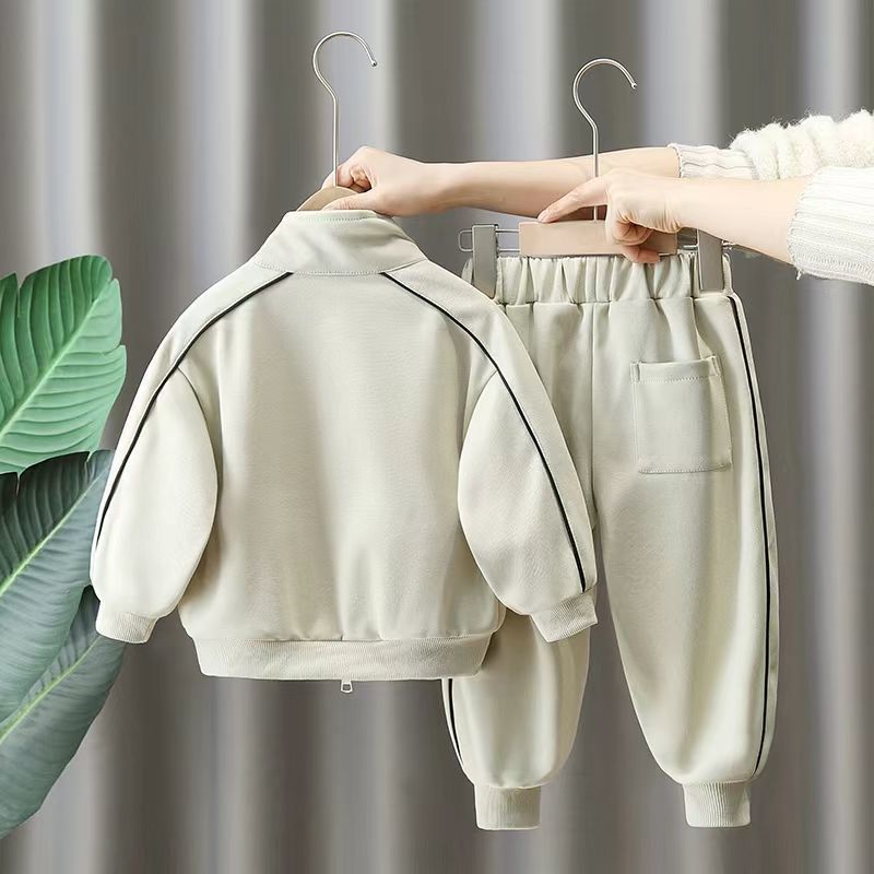 Free Shipping 2025 Trendy Kids Tracksuit, Versatile and Comfortable Two-Piece Set for Boys & Girls, Spring Autumn Sportswear