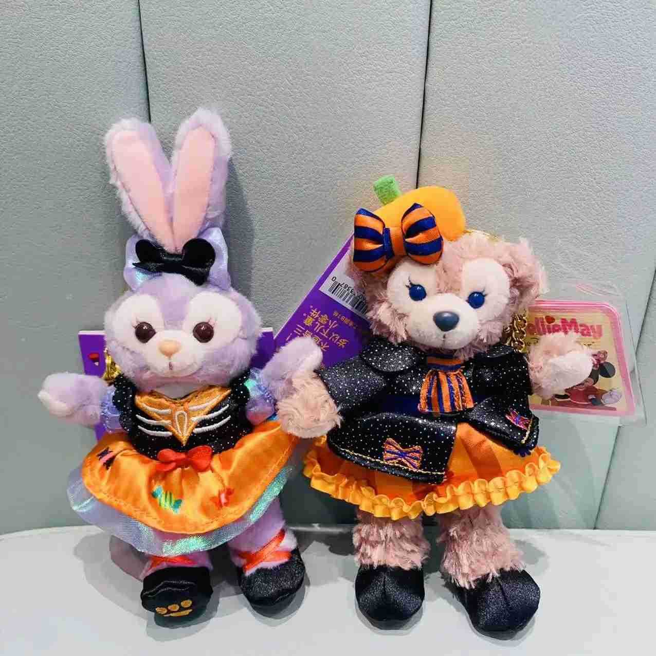 Disney Original Keychains Halloween SteallaLou Duff ShirlyMay Plush Keychains Stuffed Peluch Toys Halloween Gifts H251009