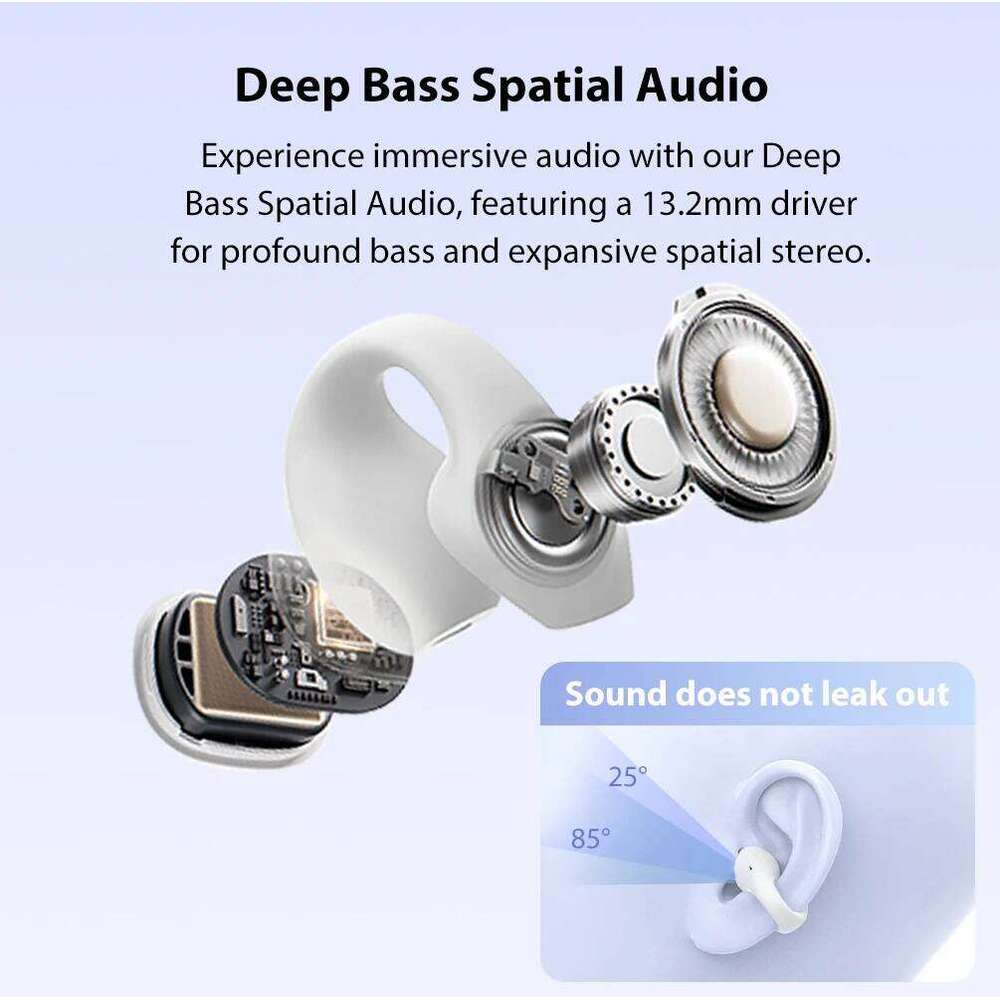 MINISO X OWS Bluetooth Earphones True Wireless Headphones With Mic Button Control Noise Reduction Earhooks Waterproof He