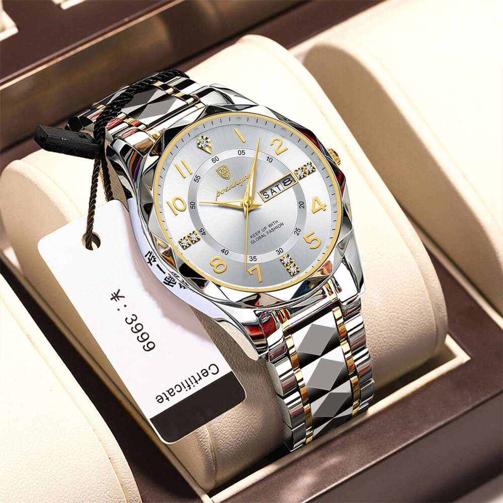 Swiss Brand Waterproof Luminous Men's New Quartz Watch