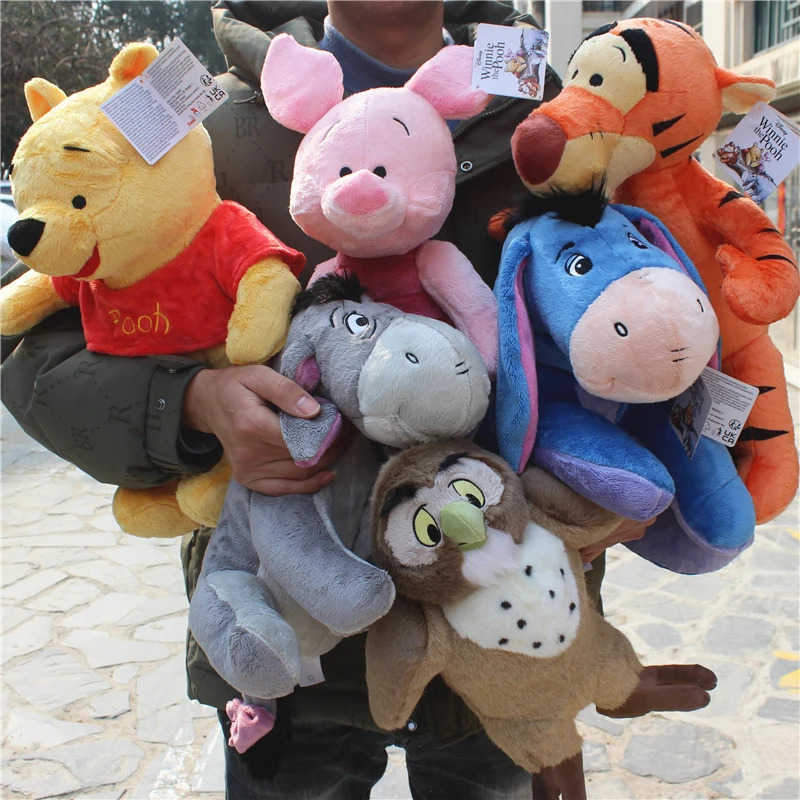 Disney 1piece winnie the pooh bear and tigger Eeyore donkey Piglet pig Pooh Bear stuffed gift toys boys girls brithday gift H251009