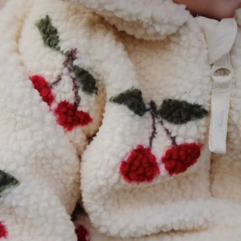 Baby Boy Girl Lamb Wool Hooded Jumpsuit Infant Toddler Child Warm Outfit Long Sleeve Spring Autumn Winter Baby Clothes 02Y C251009