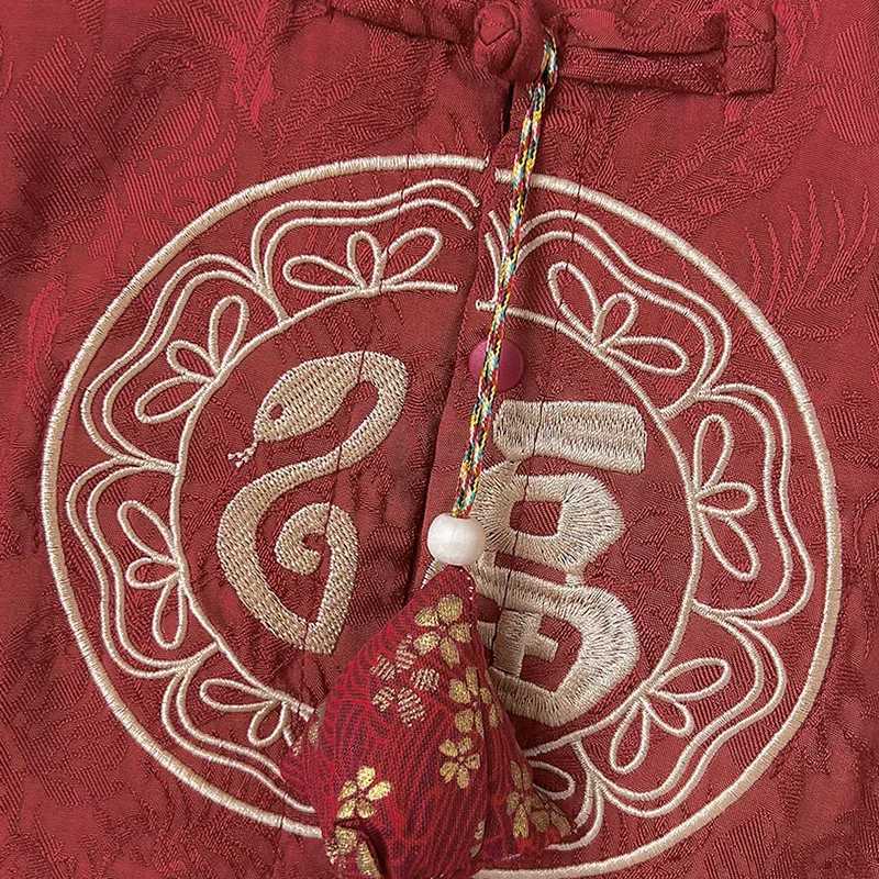 Summer Baby Boy Clothes 3 To 6 Months Chinese Style Embroidery Cute Red Birthday Sleeveless Jumpsuits Rompers Newborn Items B024 C251009