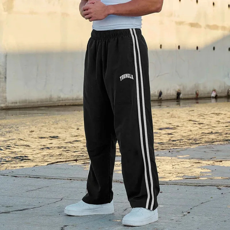 American Style Mens Sweatpants Fashion Clothing Spring Autumn Sports Casual Pants Gym Running Training Jogging Pants251009