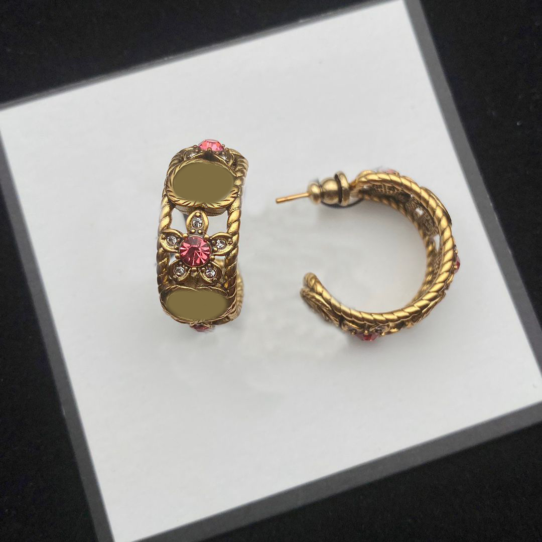 Designer Earrings Red Diamond earrings Jewelry Engagement Gift #001